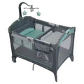 Graco Pack 'n Play Change 'n Carry Playard - Manor: Locking Wheels, Changing Table, Baby Mobile, Carrying Bag