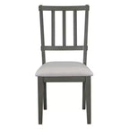 Set da pranzo rotondo da 5 pezzi stile rustico con 3 sedie imbottite e panca curva per sala da pranzo, cucina