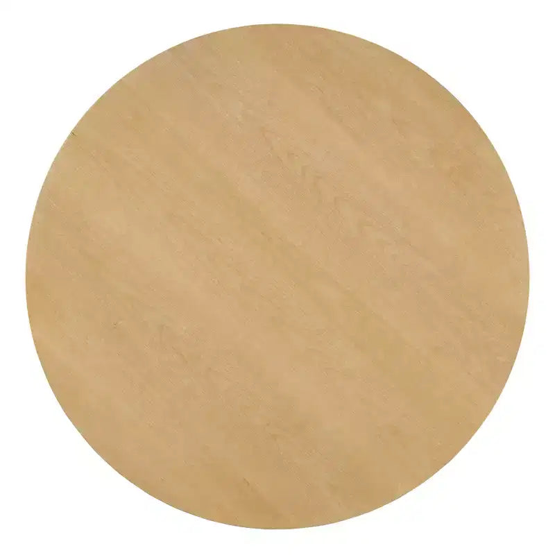 Set da pranzo rotondo da 5 pezzi stile rustico con 3 sedie imbottite e panca curva per sala da pranzo, cucina