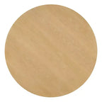 Set da pranzo rotondo da 5 pezzi stile rustico con 3 sedie imbottite e panca curva per sala da pranzo, cucina