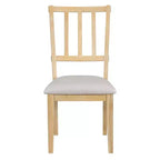 Set da pranzo rotondo da 5 pezzi stile rustico con 3 sedie imbottite e panca curva per sala da pranzo, cucina