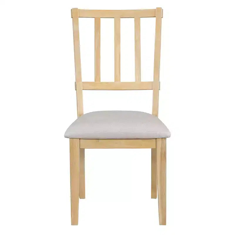 Set da pranzo rotondo da 5 pezzi stile rustico con 3 sedie imbottite e panca curva per sala da pranzo, cucina