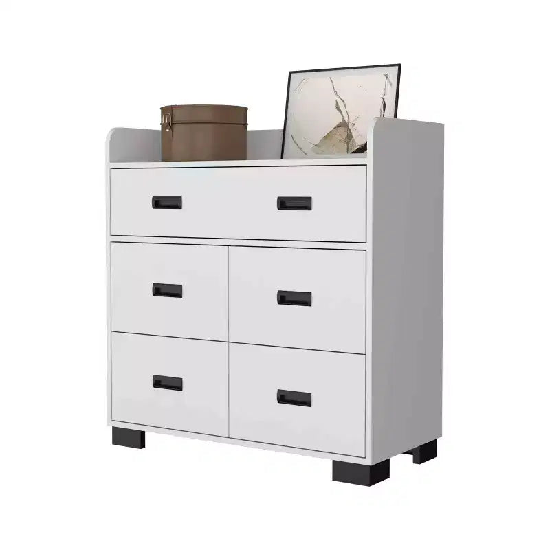 Cassettiera da camera da letto con due cassetti grandi e quattro cassetti piccoli, comò in legno, armadietto contenitore, organizer per soggiorno e corridoio