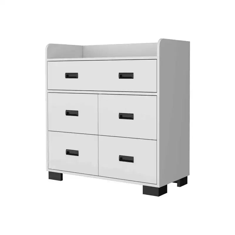 Cassettiera da camera da letto con due cassetti grandi e quattro cassetti piccoli, comò in legno, armadietto contenitore, organizer per soggiorno e corridoio