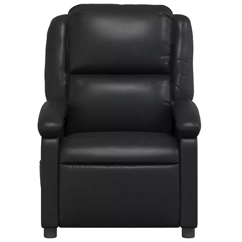 Poltrona Massaggiante Reclinabile Nera - Schienale e Poggiapiedi Regolabili per il Massimo Relax