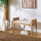Panca in legno Hamburg - Beige/Naturale