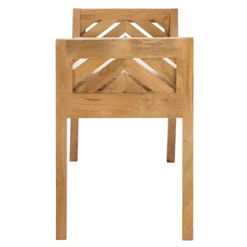 Panca in legno Hamburg - Beige/Naturale
