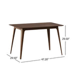 Set da pranzo Mid-Century Modern 5 pezzi con 4 sedie imbottite