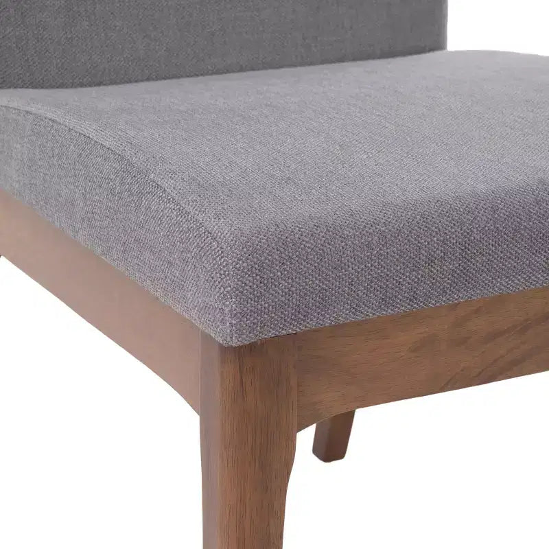 Set da pranzo Mid-Century Modern 5 pezzi con 4 sedie imbottite