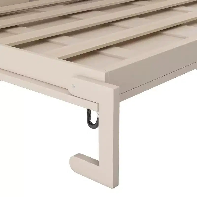Letto a scomparsa full size con armadietti contenitori