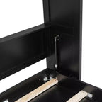 Letto a scomparsa full size con armadietti contenitori