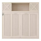 Letto a scomparsa full size con armadietti contenitori