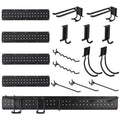 Tool Organizer, Garage Organizer  66 16 Pcs Heavy-Duty Wall Mount Garden Tool Storage with 12 Adjustable Hooks