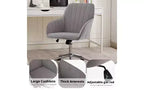 Sedia da Ufficio Ergonomica di Lusso, Sedia da Scrivania per Ufficio Domestico in Velluto con Base in Metallo Placcato Oro, Sedia Girevole Regolabile Sedia da Trucco