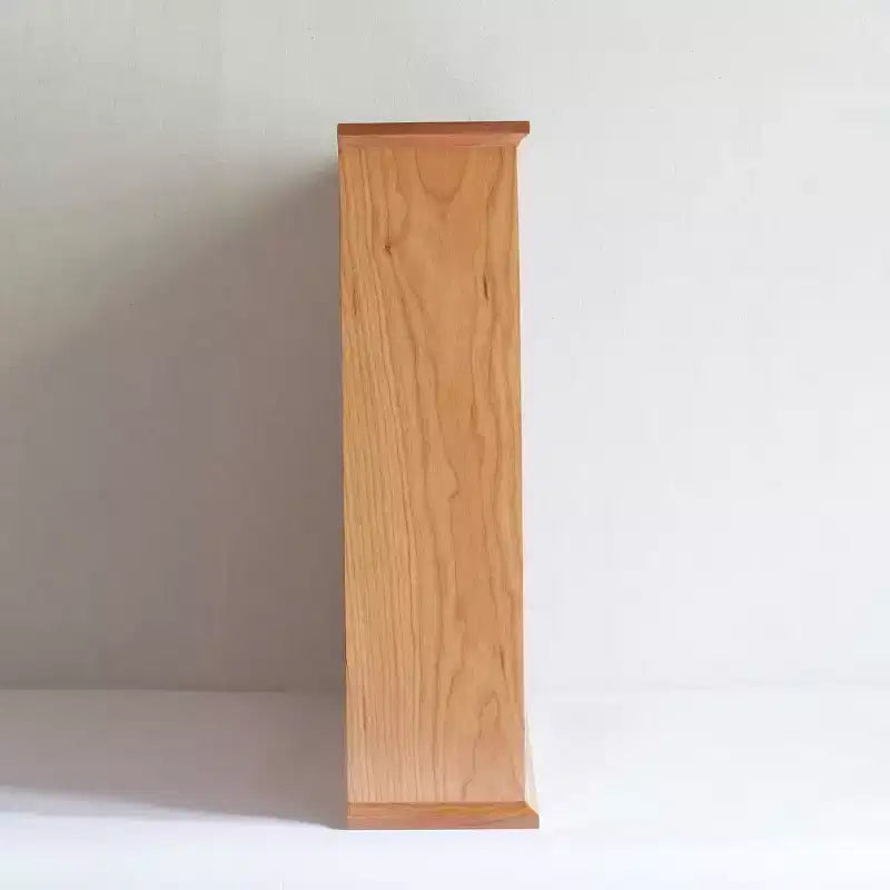 Mobiletto Vintage in Legno Massello di Ciliegio con Scomparti, Organizer da Banco per Cucina con Scomparti Ad Arco per Spezie o Tazze da Tè