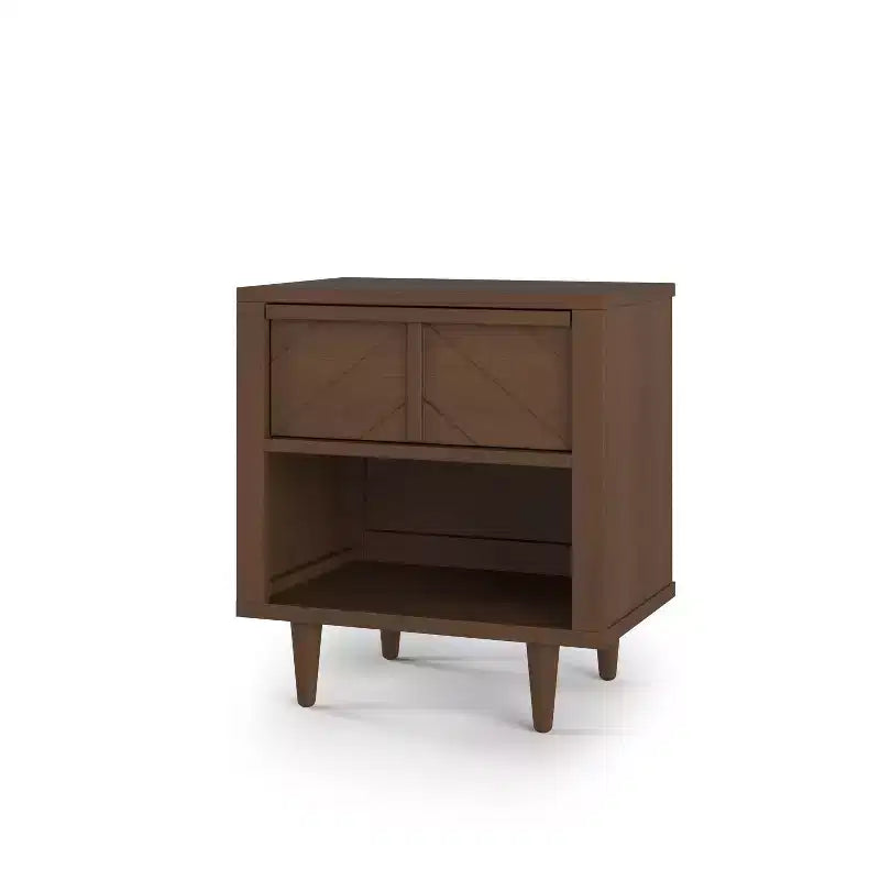 Comodino a 1 cassetto Surrey Hill per cameretta o camera da letto, ampio cassetto contenitore, realizzato in robusto legno di pino, atossico, finitura sicura per i bambini