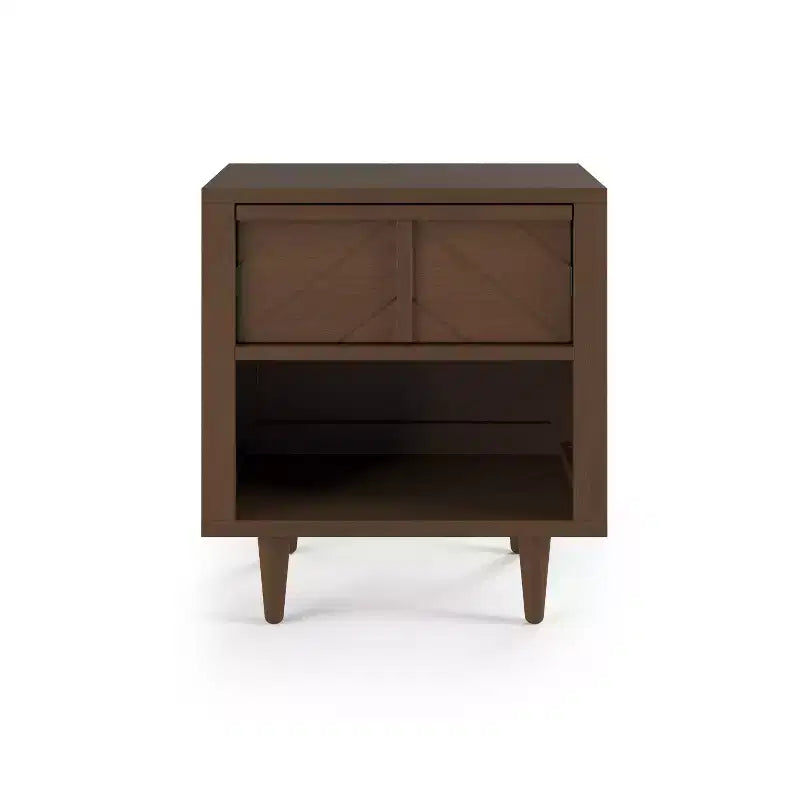 Comodino a 1 cassetto Surrey Hill per cameretta o camera da letto, ampio cassetto contenitore, realizzato in robusto legno di pino, atossico, finitura sicura per i bambini