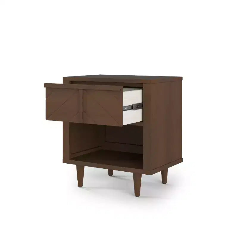 Comodino a 1 cassetto Surrey Hill per cameretta o camera da letto, ampio cassetto contenitore, realizzato in robusto legno di pino, atossico, finitura sicura per i bambini