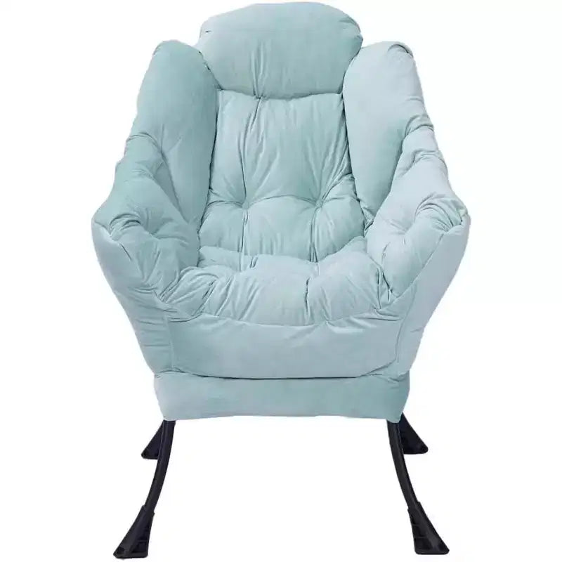 Poltrona Relax con Poggiapiedi, Moderna Poltrona Accent da Salotto per Lettura con Tasca Laterale per Soggiorno Camera da Letto Dormitorio Ufficio