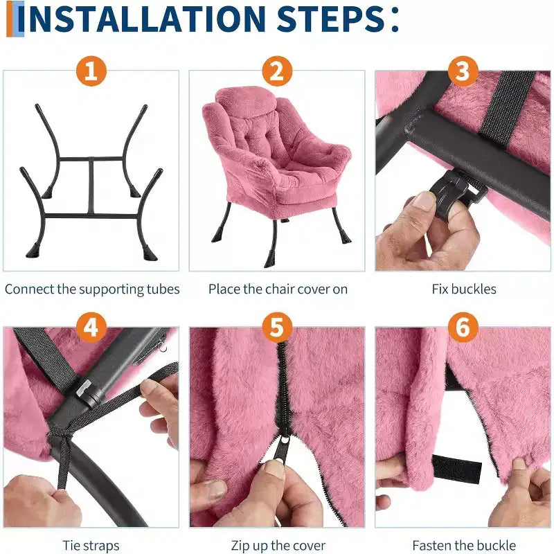 Poltrona Relax con Poggiapiedi, Moderna Poltrona Accent da Salotto per Lettura con Tasca Laterale per Soggiorno Camera da Letto Dormitorio Ufficio