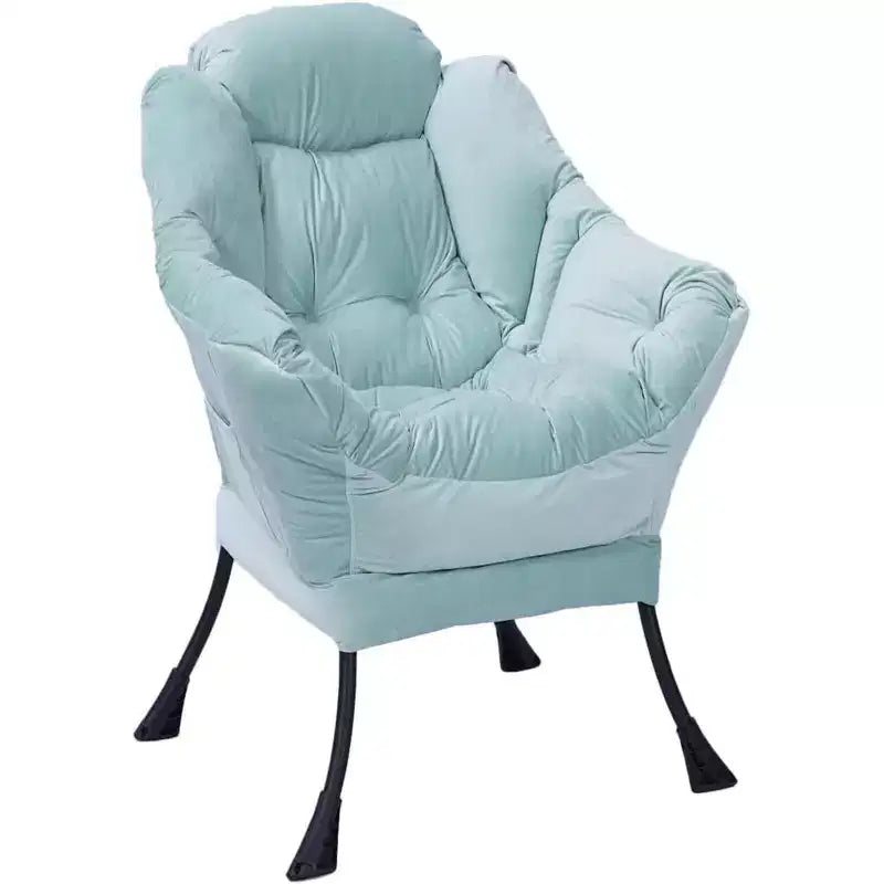 Poltrona Relax con Poggiapiedi, Moderna Poltrona Accent da Salotto per Lettura con Tasca Laterale per Soggiorno Camera da Letto Dormitorio Ufficio