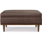 Tavolino/Pouf quadrato contemporaneo di transizione Pearl larghezza 38 pollici