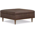 Tavolino/Pouf quadrato contemporaneo di transizione Pearl larghezza 38 pollici