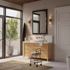 Carolina Living Diana X Back Vanity Bench with Casters Gold: Elegant Faux Leather, Metal Frame, Round Shape