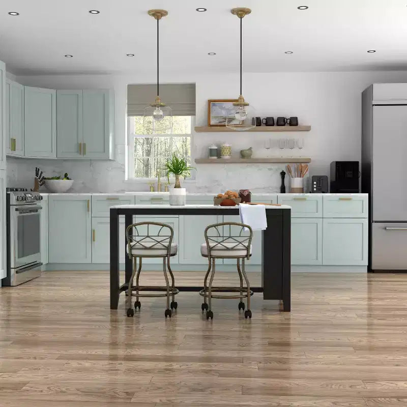 Diana X Sgabello da bagno con rotelle oro: elegante similpelle, struttura in metallo, forma rotonda