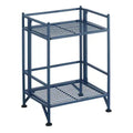 20 Extra Storage 2 Tier Folding Metal Shelf - Breighton Home
