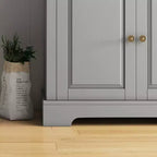Mobile buffet credenza, mobile moderno da cucina con 2 cassetti e ripiani regolabili, mobile per angolo caffè per soggiorno