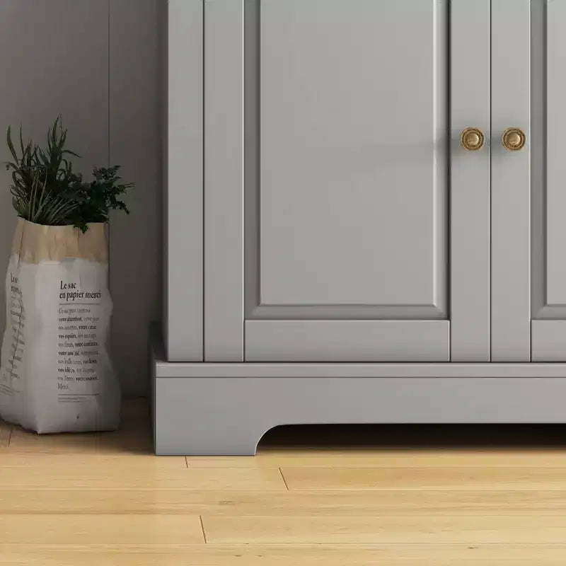 Mobile buffet credenza, mobile moderno da cucina con 2 cassetti e ripiani regolabili, mobile per angolo caffè per soggiorno