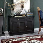 Mobile buffet credenza, mobile moderno da cucina con 2 cassetti e ripiani regolabili, mobile per angolo caffè per soggiorno