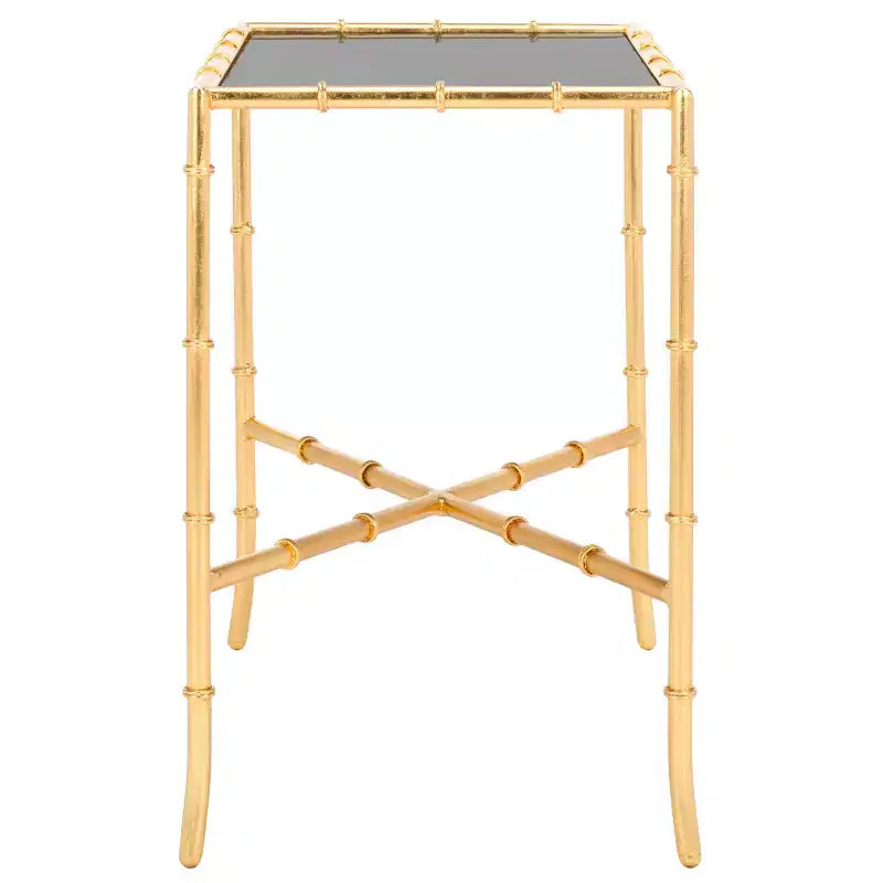 Tavolino d'appoggio Chandler - Oro/Vetro